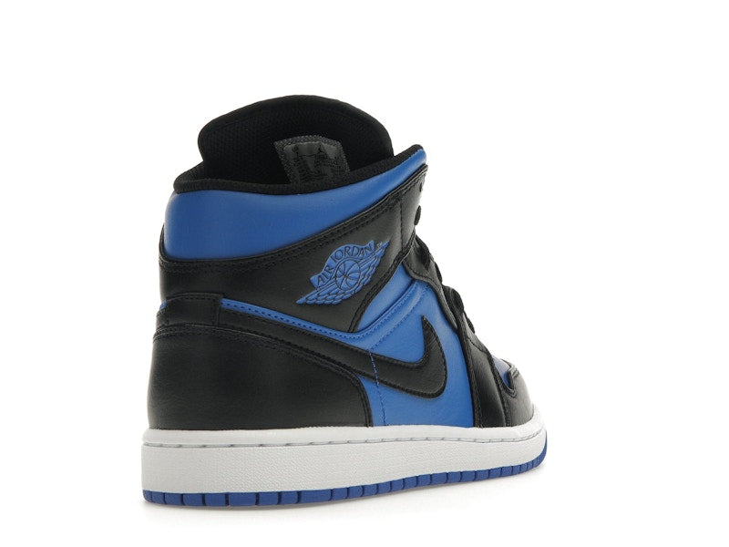 Jordan 1 Mid Black Royal Blue