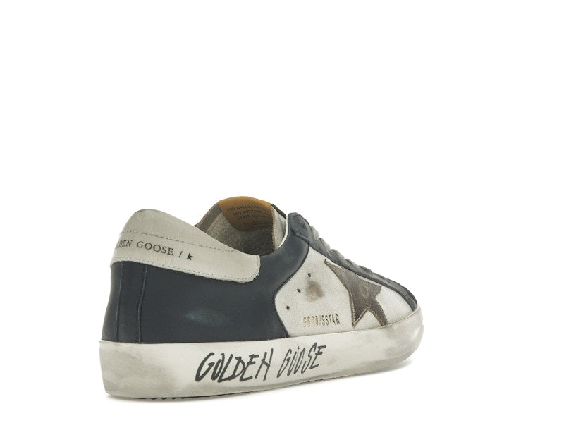 Golden Goose Super Star White Dark Blue Gun Metal