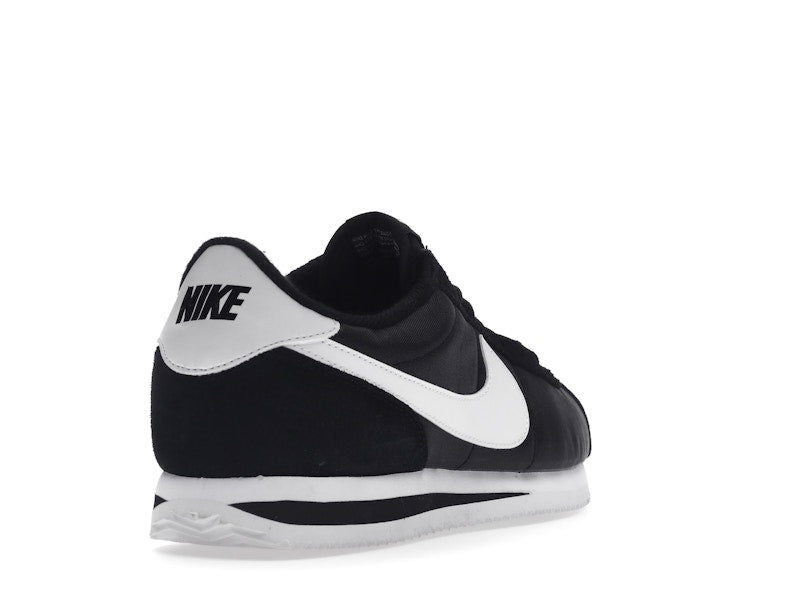 Nike Cortez Basic Nylon Black White-Metallic Silver