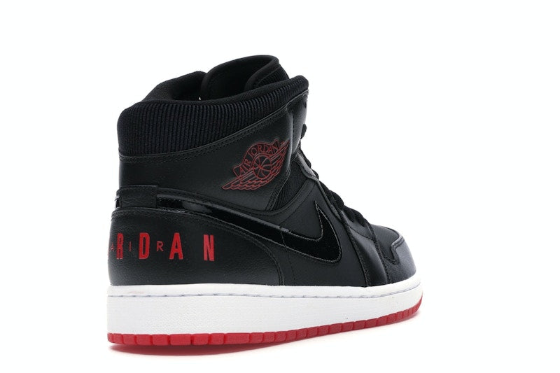 Jordan 1 Mid Black University Red