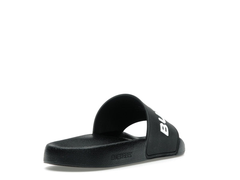 Burberry Logo Slides Black Optic White