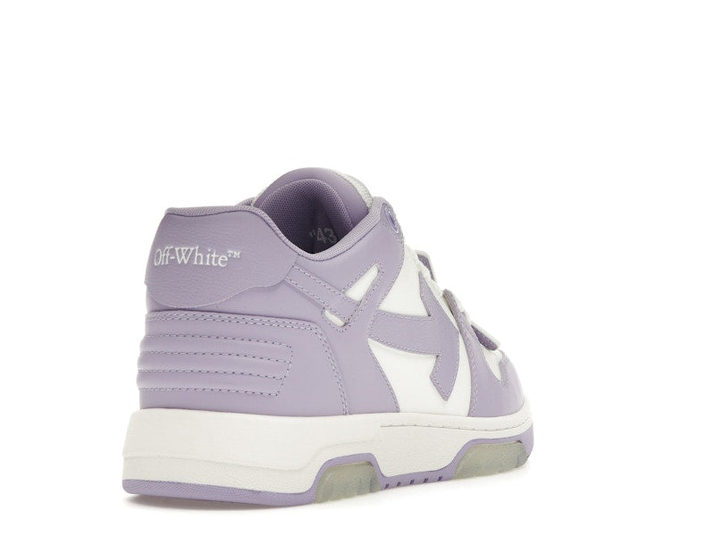 OFF-WHITE Out Of Office Calf Leather White Lilac