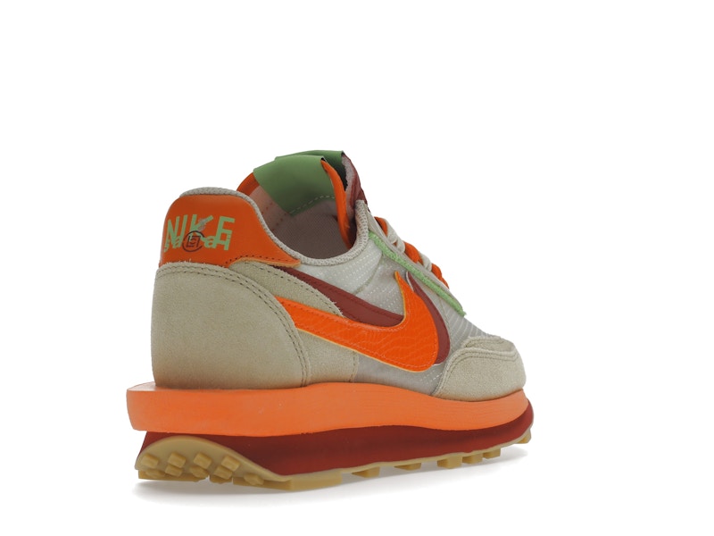 Nike LD Waffle sacai CLOT Kiss of Death Net Orange Blaze