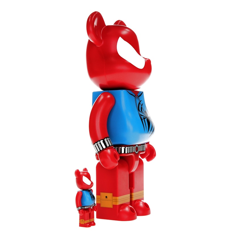 Bearbrick x Marvel Spider-Man Scarlet Spider 100% & 400% Set