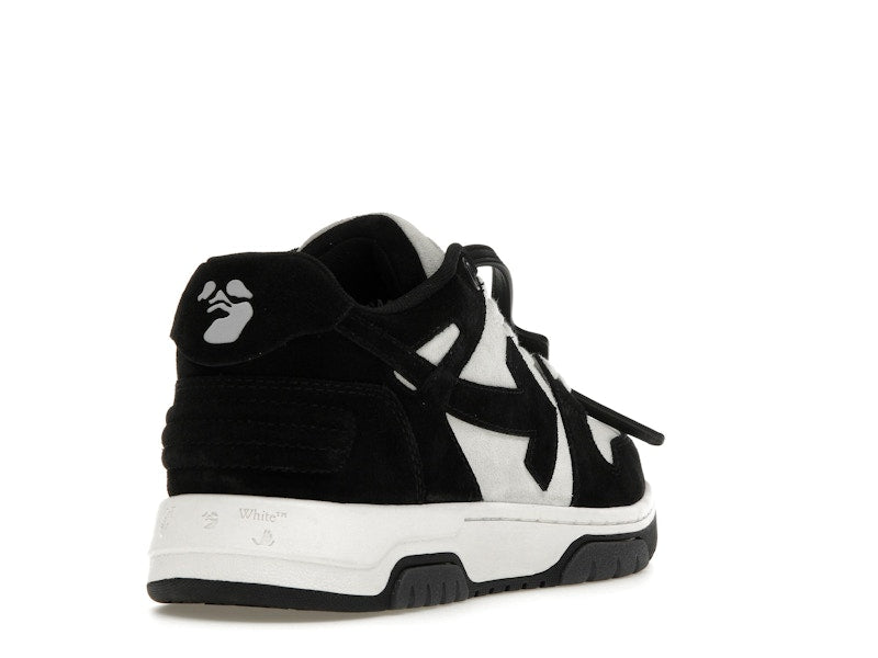 OFF-WHITE Out Of Office OOO Low Tops White Black Suede