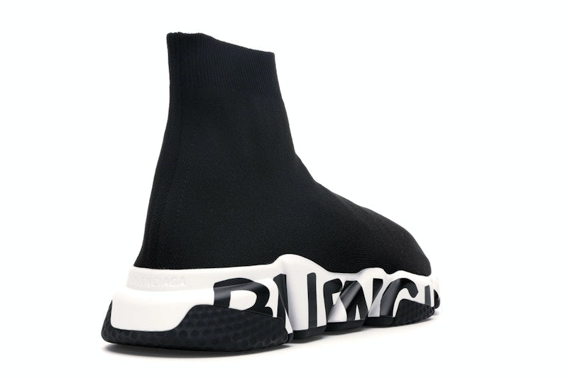 Balenciaga Speed Graffiti Trainers Black White