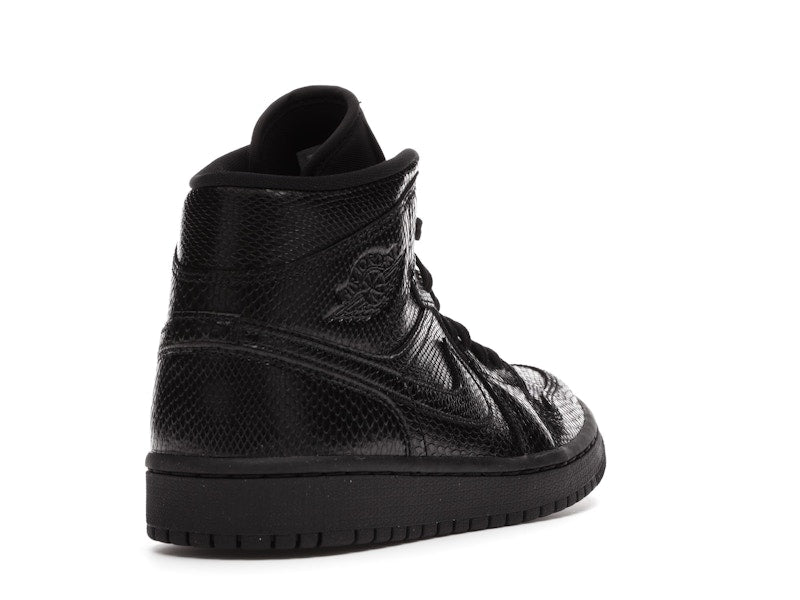 Jordan 1 Mid Black Snakeskin (Women's)