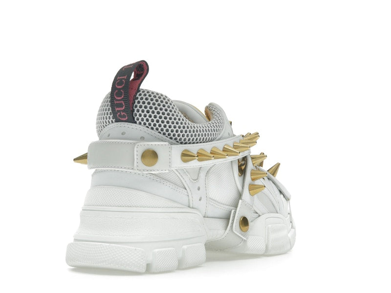 Gucci Flashtrek Chunky Leather Sneakers White Gold (Women's)