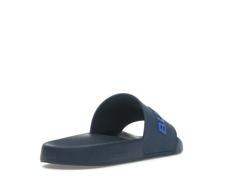 Burberry Embossed Logo Slide Blue