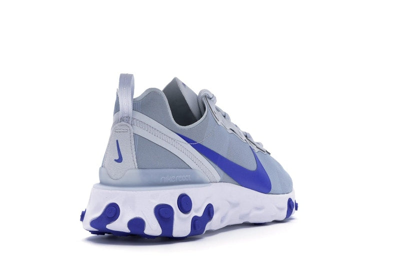 Nike React Element 55 Pure Platinum Racer Blue