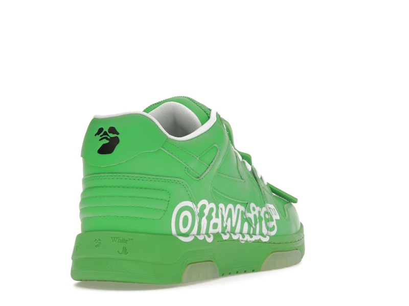 OFF-WHITE Out Of Office OOO Low Tops Green White