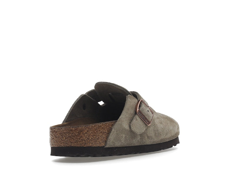 Birkenstock Boston Soft Footbed Suede Taupe (Narrow Fit)