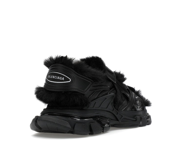Balenciaga Track Sandal Fake Fur Black (Women's)