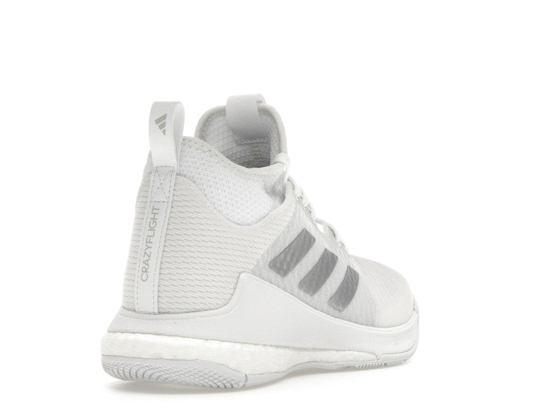 adidas Crazyflight Mid Cloud White Silver Metallic Grey (Women's)