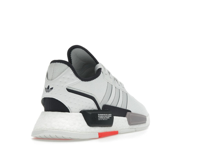 adidas NMD G1 Crystal White Grey Solar Red