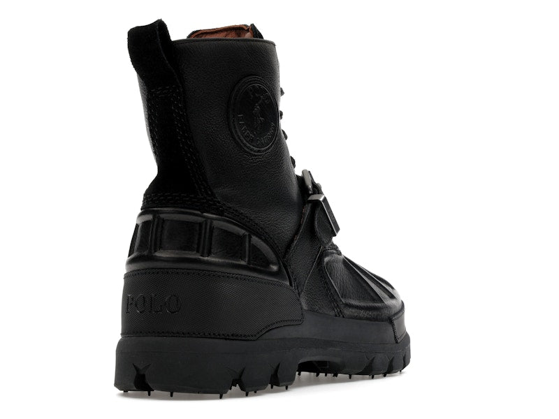 Polo Ralph Lauren Oslo High Oiled Leather Boot Black