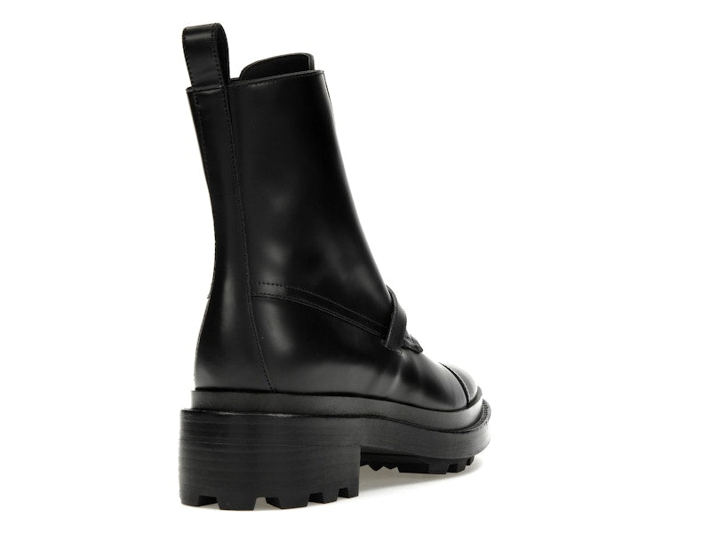 Hermes Funk Ankle Boot Noir Calfskin Leather