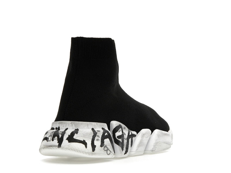 Balenciaga Speed 2.0 Graffiti Recycled Knit Black (Women's)