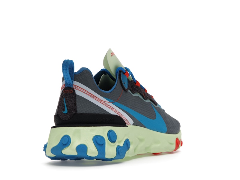 Nike React Element 55 Volt Dark Grey Photo Blue