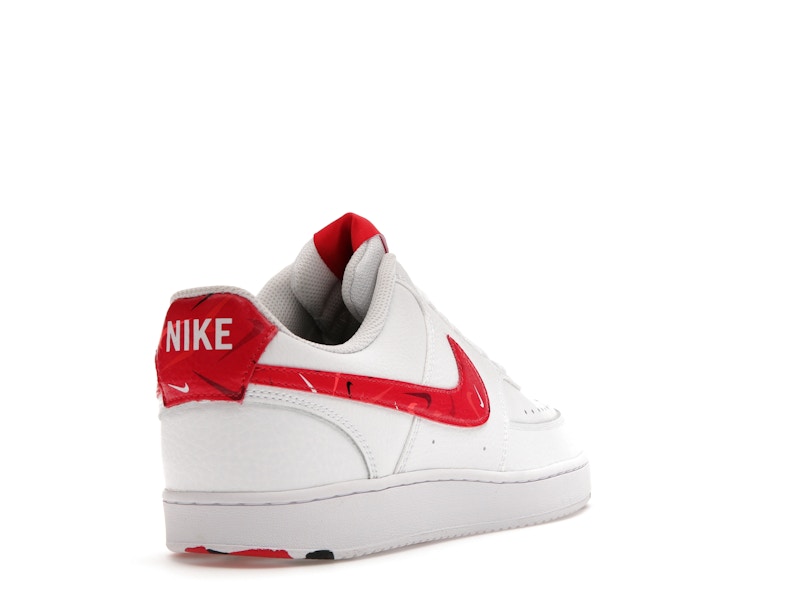 Nike Court Vision Low Swoosh Print Red