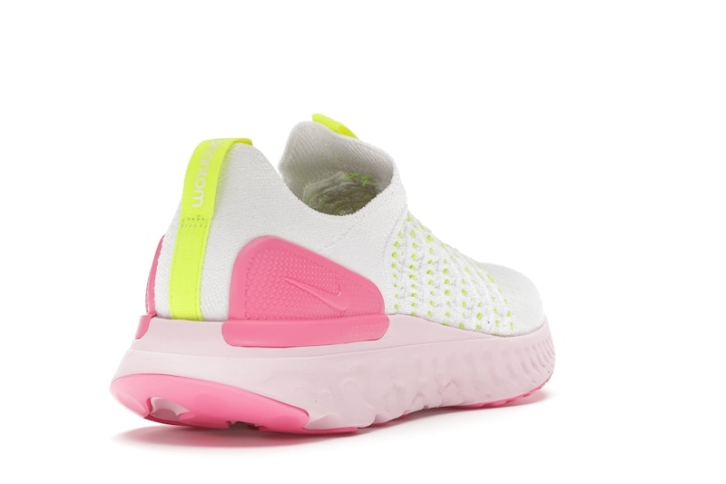 Nike React Phantom Run Flyknit 2 White Volt Pink Glow (Women's)