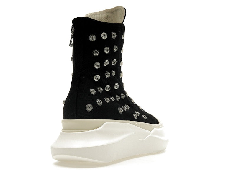 Rick Owens DRKSHDW Abstract Sneaks Studded Eyelets Black Milk