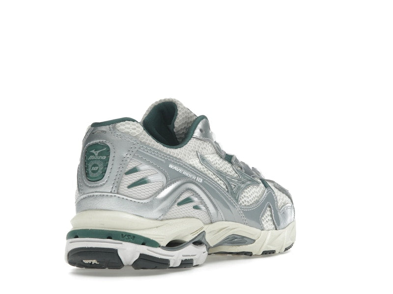Mizuno Wave Rider 10 White Slate Bistro Green
