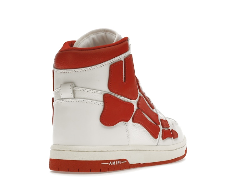 AMIRI Skel Panelled High Top White Red
