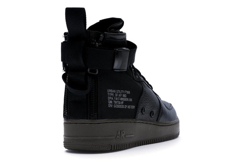 Nike SF Air Force 1 Mid Black Dark Hazel