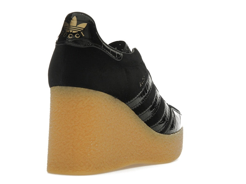 adidas x Gucci Gazelle Wedge Black Croc (Women's)