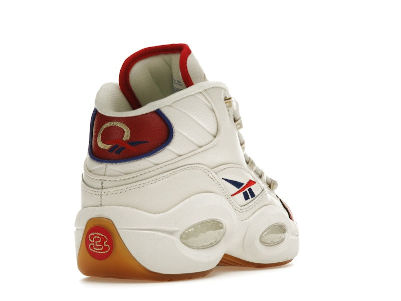 Reebok Question Mid White Red Blue