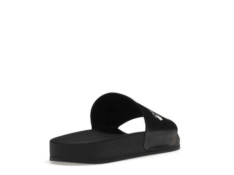 OFF-WHITE Drowning Man Logo Slides Black White FW21