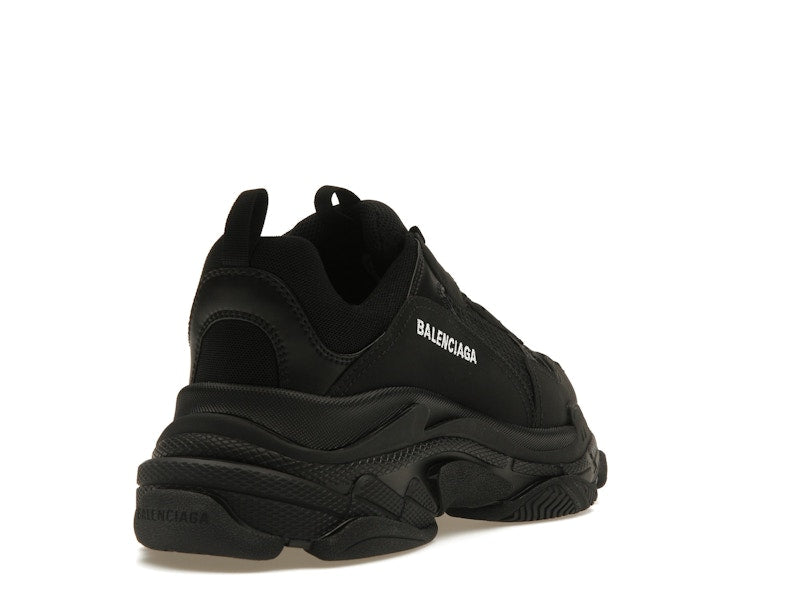 Balenciaga Triple S Black White Laces