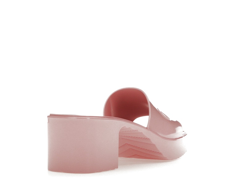 Gucci 60mm Slide Sandal Pink Rubber