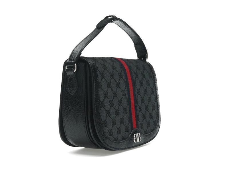 Gucci x Balenciaga The Hacker Project Medium Shoulder Bag Black