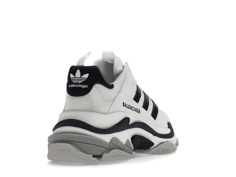 Balenciaga x adidas Triple S White Black