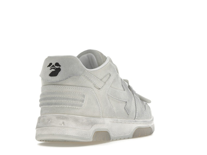 OFF-WHITE Out Of Office OOO Low Tops White Distressed