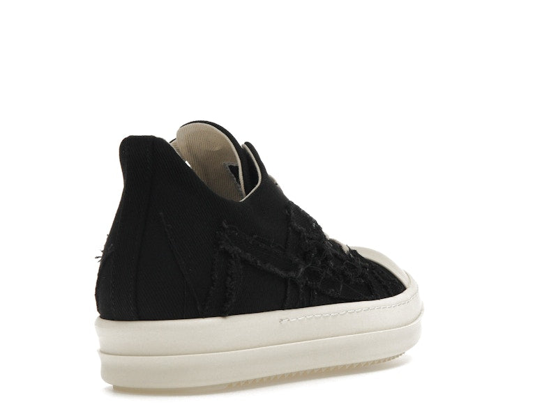 Rick Owens DRKSHDW Slashed Low Sneaks Black Milk