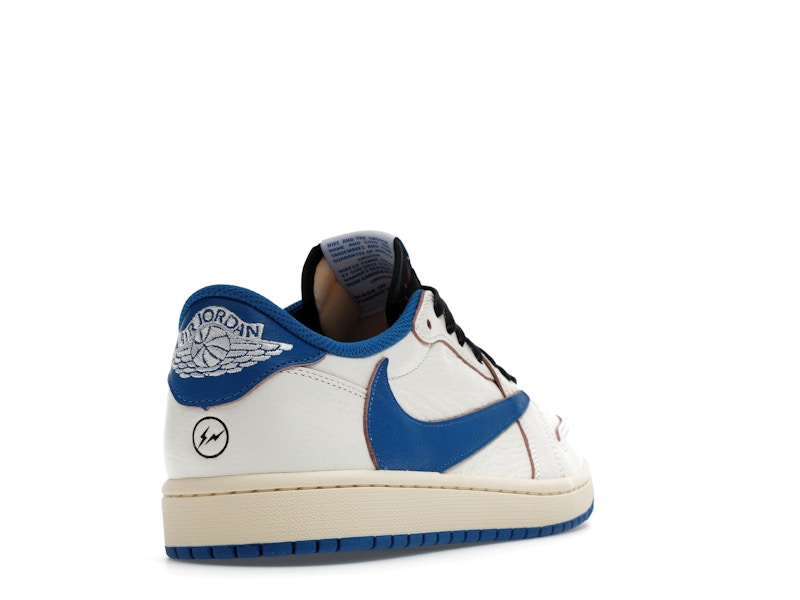 Jordan 1 Retro Low OG SP Fragment x Travis Scott Sail Military Blue