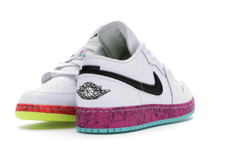 Jordan 1 Low Multi-Color Midsoles White (GS)