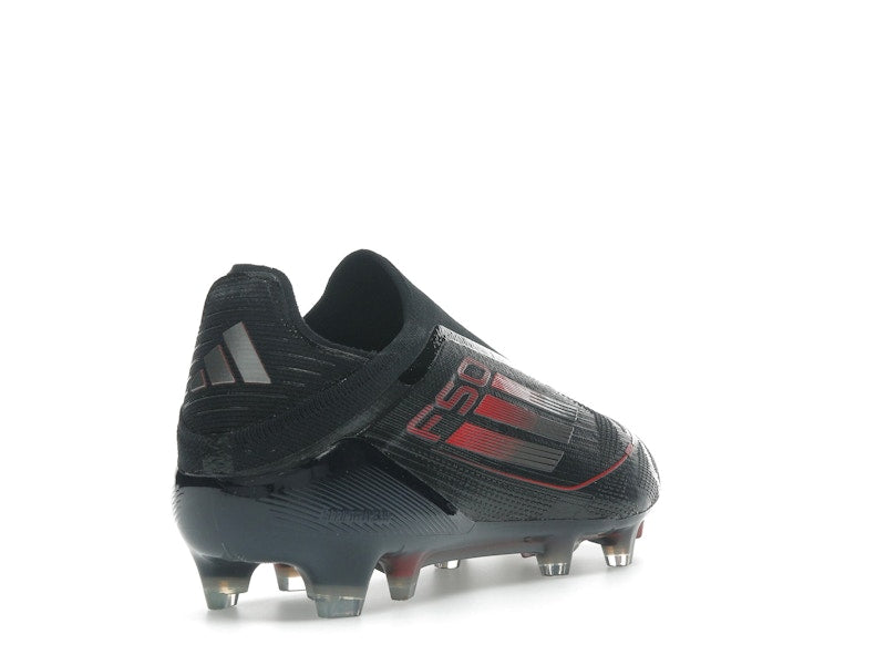 adidas F50 Elite Laceless FG Core Black Iron Metallic Lucid Red