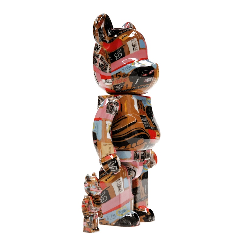 Bearbrick Andy Warhol x JEAN-MICHEL BASQUIAT #2 100% & 400% Set