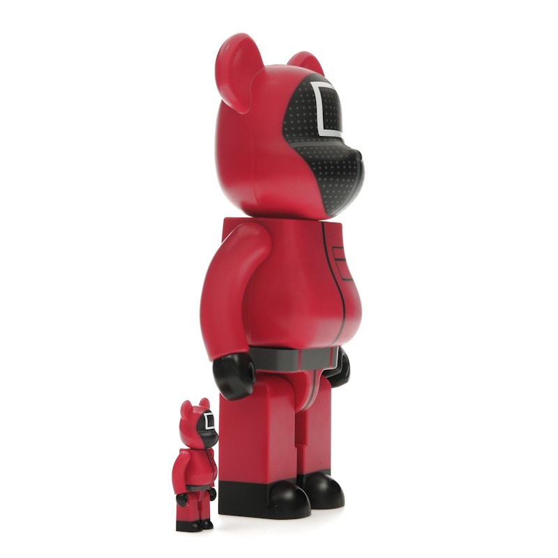 Bearbrick x Squid Game Guard (Square) 100% & 400% Set