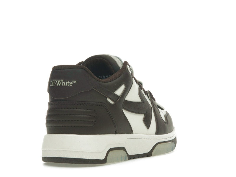 OFF-WHITE Out Of Office "OOO" Low Tops Chocolate Cream