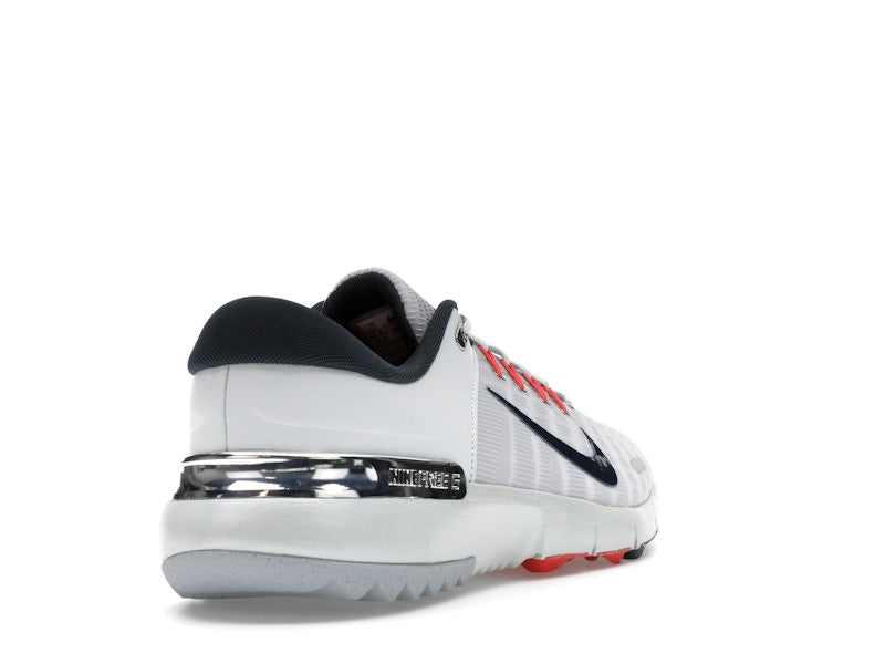 Nike Free Golf Pure Platinum Light Crimson Wolf Grey Armory Navy