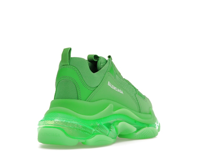 Balenciaga Triple S Clear Sole Bright Green