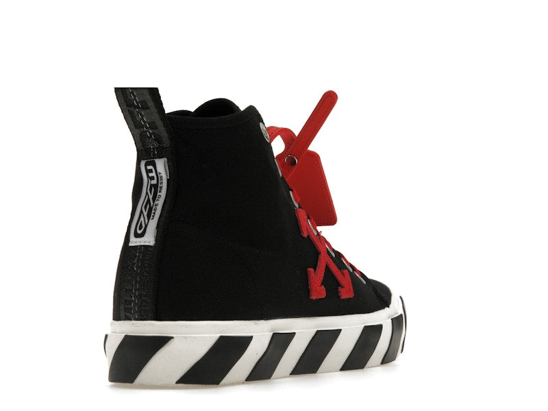 OFF-WHITE Vulcanized Hi Black Red Canvas