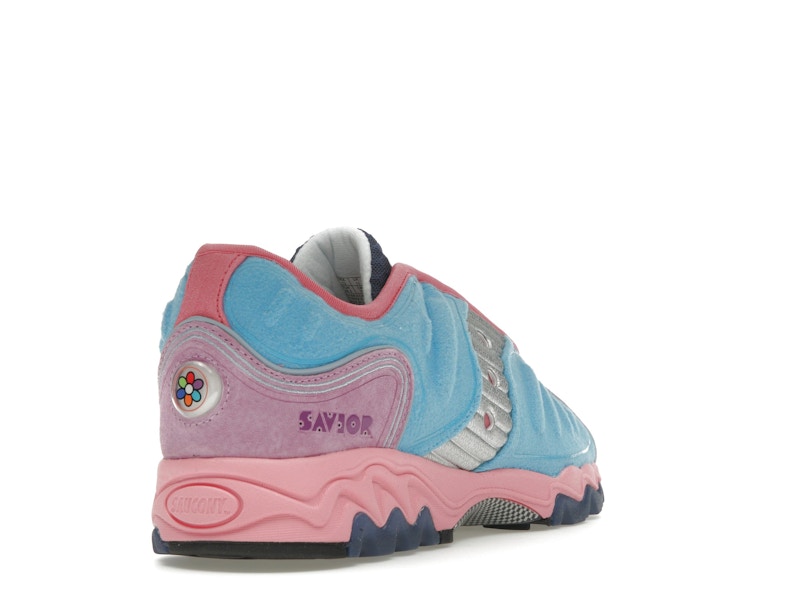Saucony Matrix Jae Tips No Shoes In The House Blue Pink