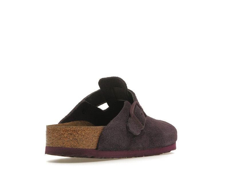 Birkenstock Boston Soft Footbed Suede Wine