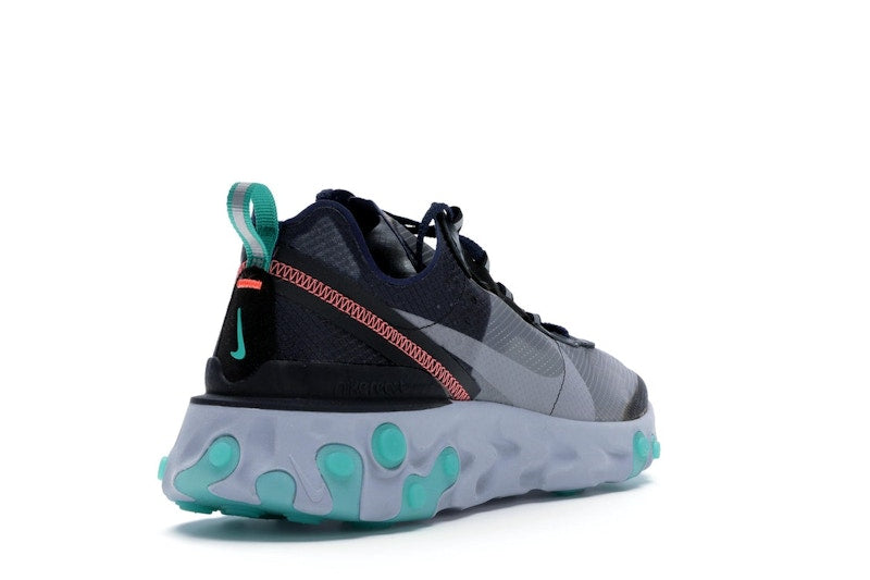 Nike React Element 87 Black Neptune Green